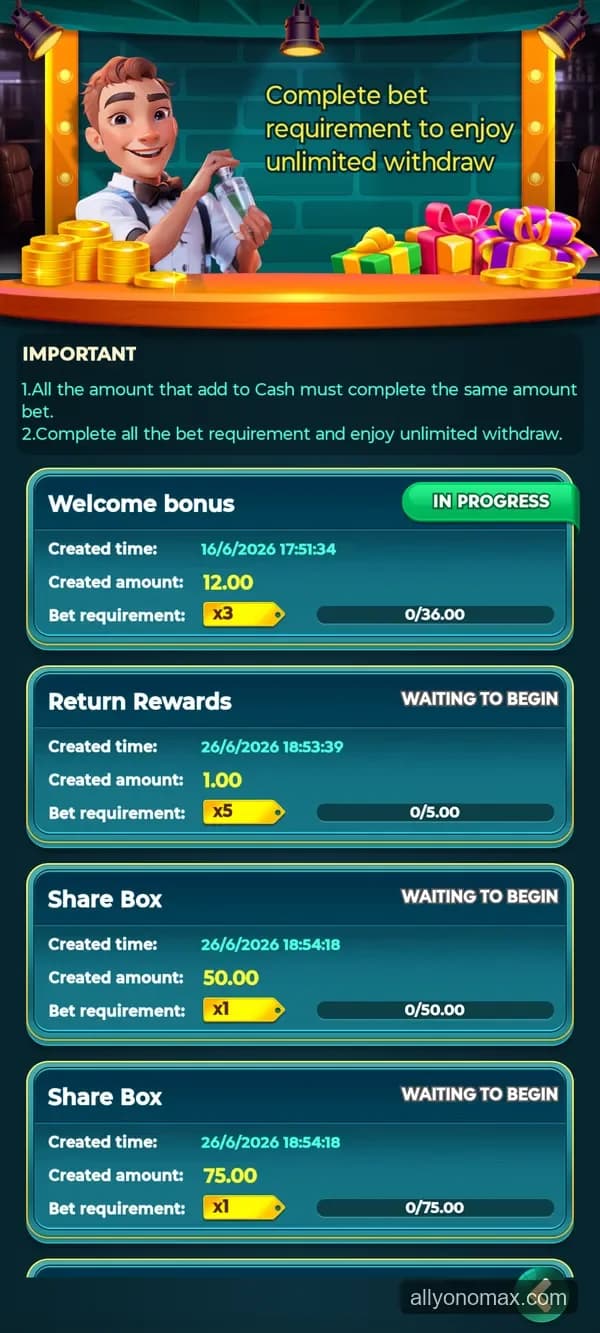 rummy 91 wagering screen